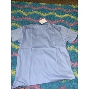 MANVOURE Essential Tee Men's XXL Sky Blue Mercerized Cotton Crew Neck NWT